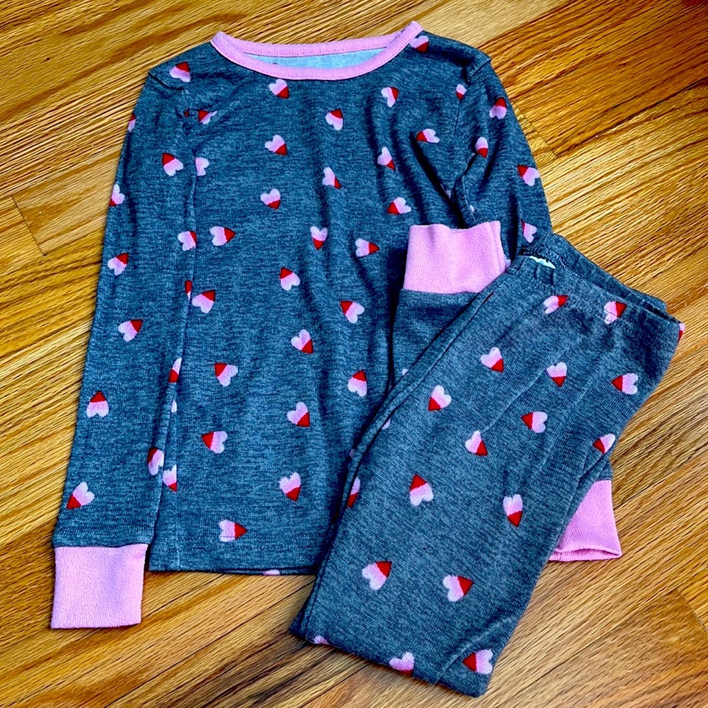 Laura Ashley Girls Heart Pajama Set